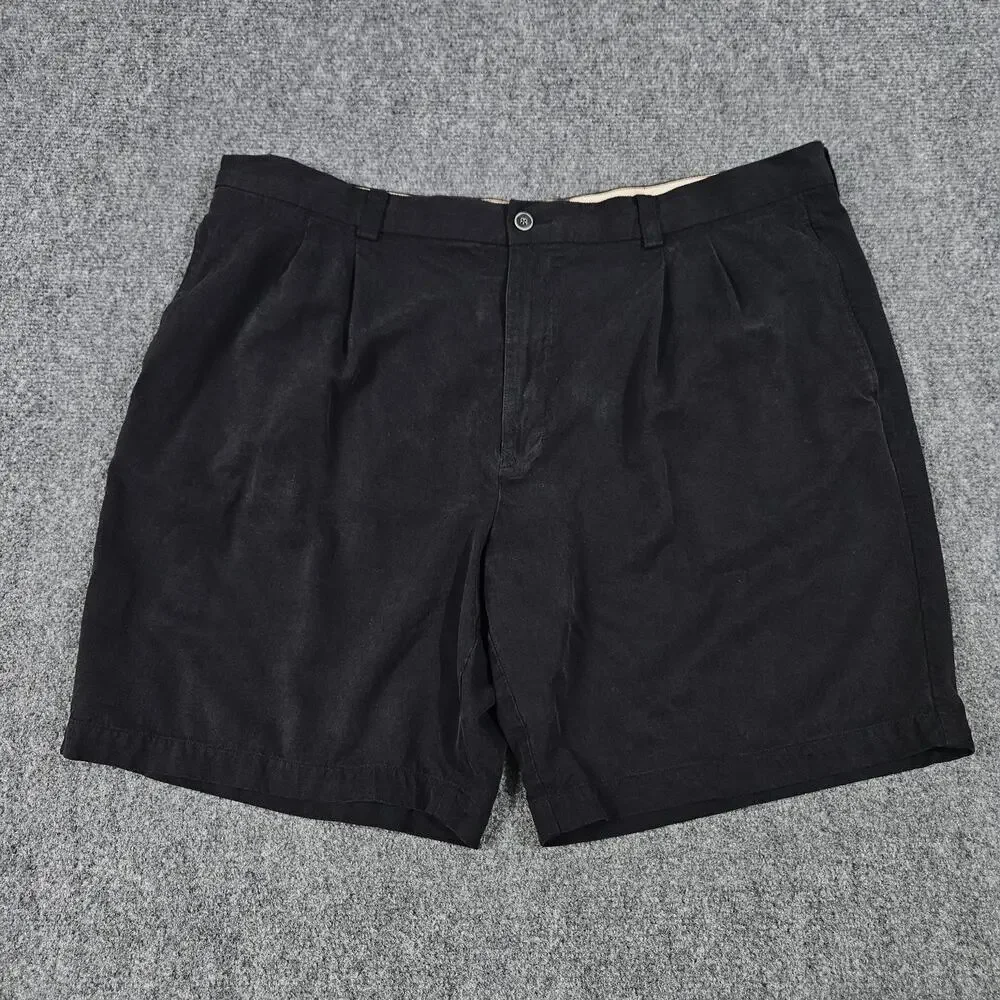 Tommy Bahama Shorts Size 42‎ Black Silk Vacation Resortwear Travel Island